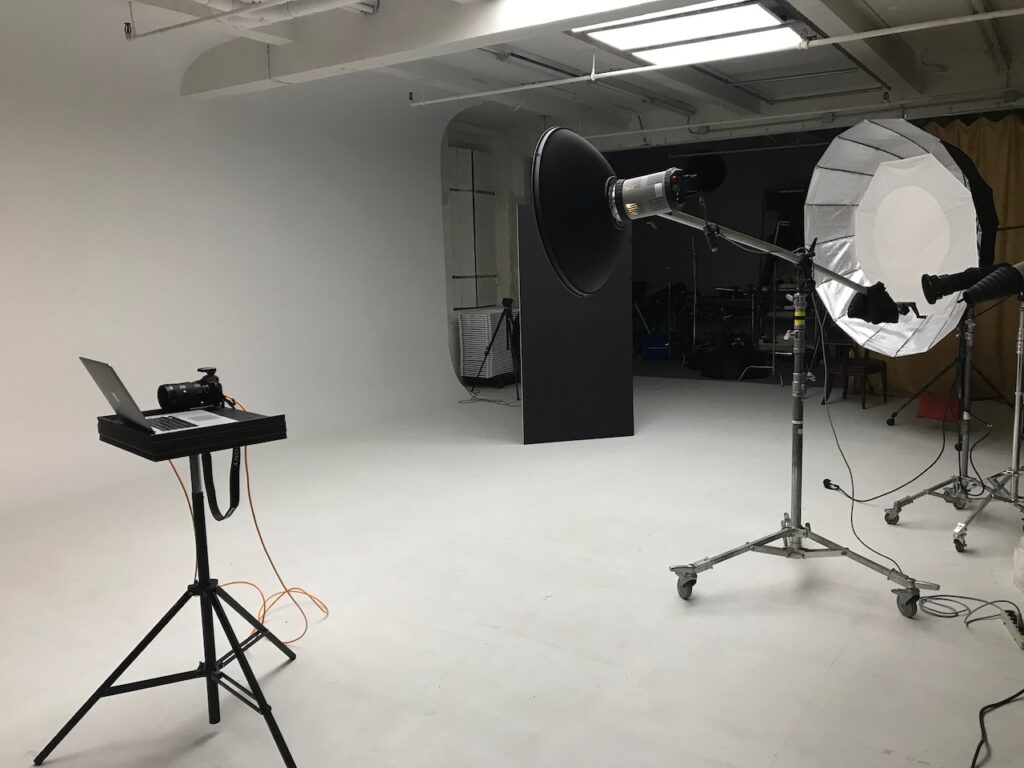 Strobe Light in the photo studio